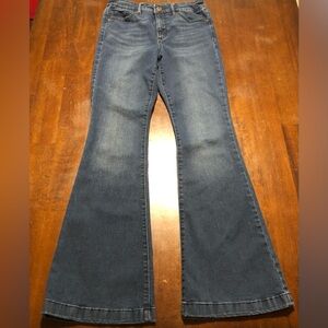 sofia by sofia vergara Medium Blue Flared Wide-Leg Jeans Melisa Flare
